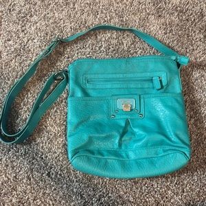 Teal crossbody bag